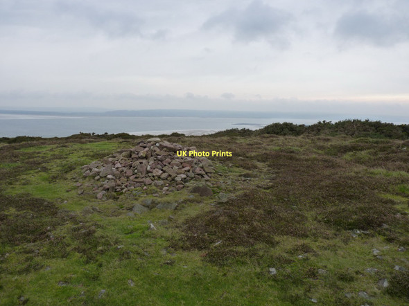 Photo 6"x4" Cairn I on the western end of Llanmadoc Hill Llangennith c2011