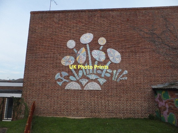 Photo 6"x4" Mosaic outside St Sidwell centre Exeter c2011