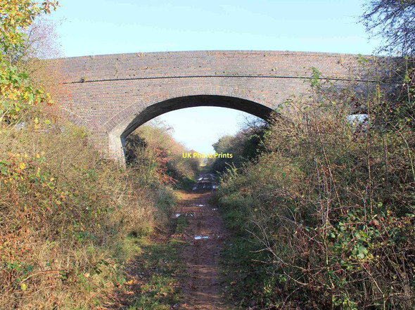 Photo 6"x4" Bridge over dismantled railway Marton\/SP4068 c2011