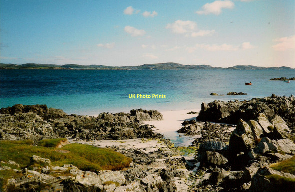 Photo 6"x4" Sligeanach and Sound of Iona Baile M\u00f2r c1996