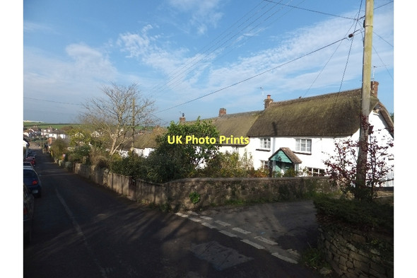 Photo 6"x4" The longest thatched terrace in Devon Morchard Bishop c2011