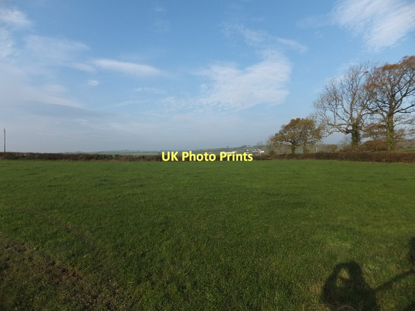 Photo 6"x4" Farmland and hedges at Weeke Middlecott\/SS7507 c2011