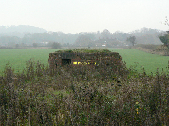 Photo 6"x4" Pillbox at Tollerton Airfield Tollerton\/SK6034 c2011