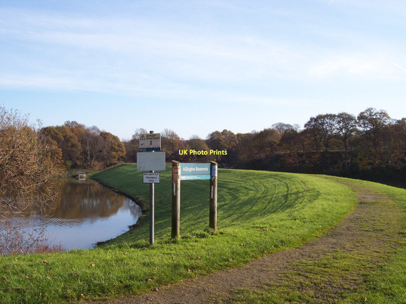 Photo 6"x4" Adlington Reservoir causeway Standish\/SD5610 c2011