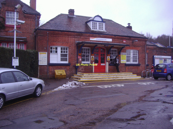 Photo 6"x4" Worplesdon station Prey Heath c2009