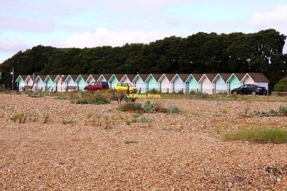 Photo 6"x4" Beach huts at Southsea Eastney c2011