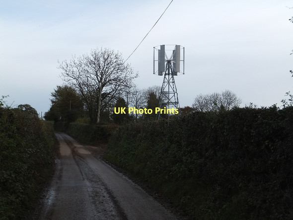 Photo 6"x4" Vertical axis wind turbine at Eastington Eastington\/SS7409 c2011