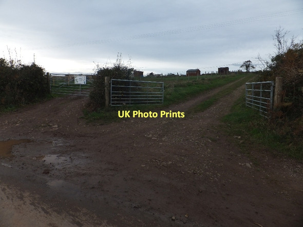 Photo 6"x4" Entrance to allotments near Kelland Barton Lapford Cross c2011