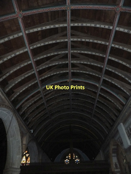 Photo 6"x4" Roof vaulting in St Mary's church Down St Mary c2011