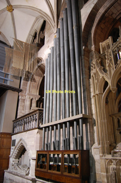 Photo 6"x4" Organ pipes, Hereford Cathedral Hereford c2011