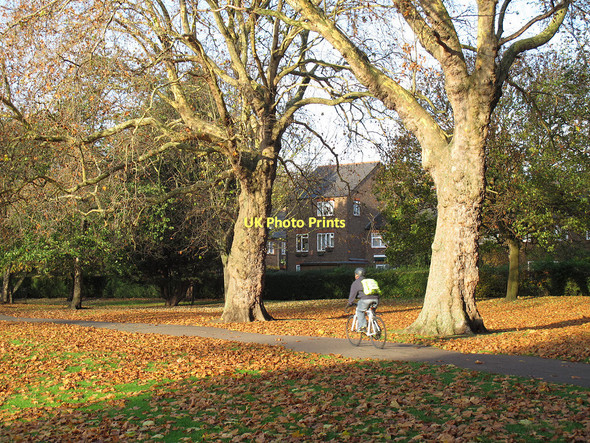 Photo 6"x4" Cycling through the park Bermondsey c2011