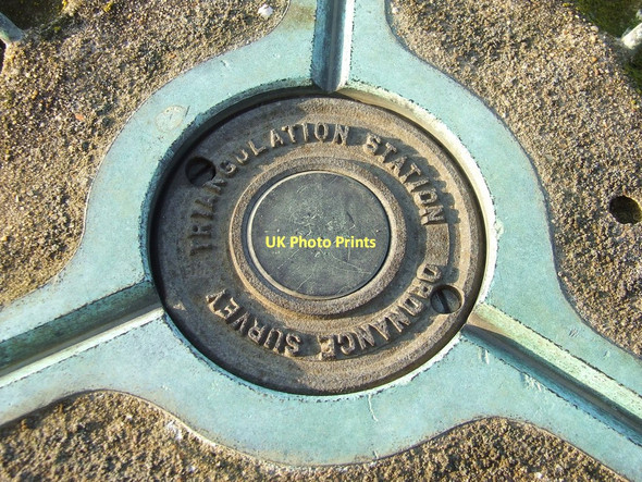 Photo 6"x4" Top Of A Trig Point Mill Hill\/TL8551 c2011