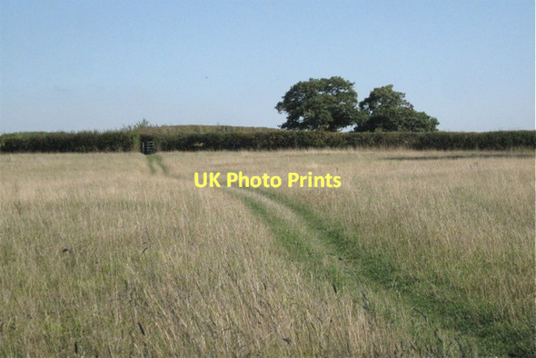 Photo 6"x4" Heart of England Way crossing a pasture Buckley Green c2011