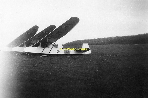 Photo 6"x4" ATC gliders at RAF Booker - 1954 Booker c1954