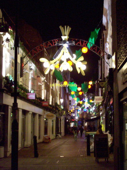 Photo 6"x4" Carnaby Street, Xmas 2011 London c2011