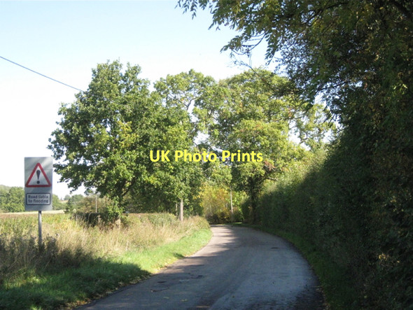 Photo 6"x4" Road liable to flooding Preston Fields c2011