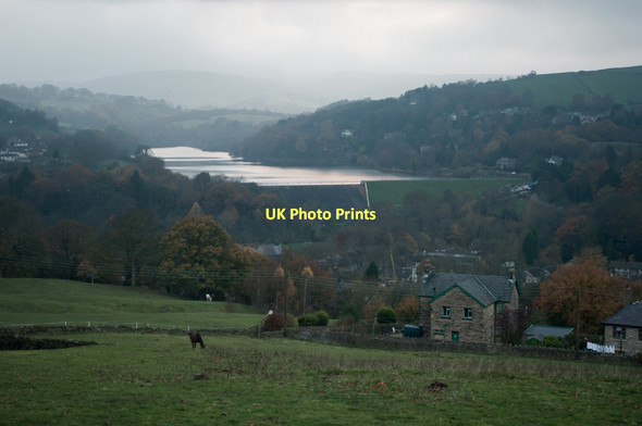 Photo 6"x4" View from Roosdyche Whaley Bridge over Toddbrook Reservoir Whaley Bridge c2011