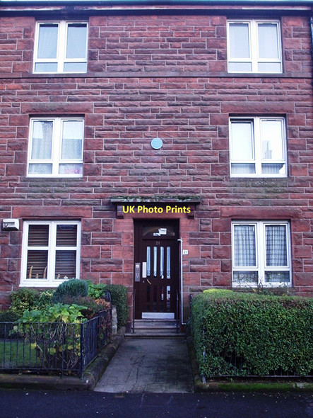 Photo 6"x4" R. D. Laing - Blue Plaque - Ardbeg Street (2) Rutherglen c2011