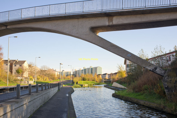 Photo 6"x4" Greenways Footbridge across the Union Canal Sighthill\/NT1971 c2011