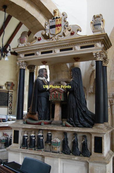 Photo 6"x4" Memorial to Edward and Joyce Dingley, Cropthorne church Charlton\/SP0145 c2011