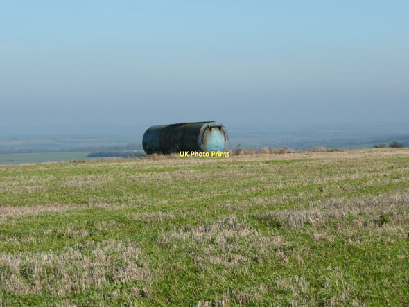 Photo 6"x4" Reservoir on Milk Hill Alton Barnes c2011