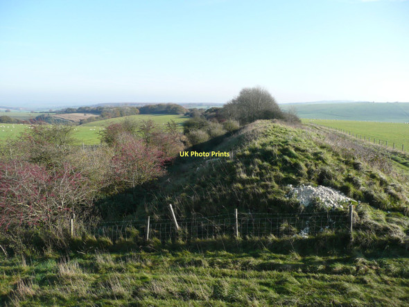 Photo 6"x4" Cutting through Wansdyke Alton Priors c2011