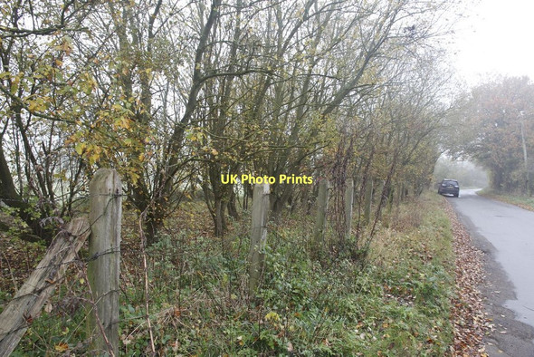 Photo 6"x4" Posts by the railway Compton\/SU5280 c2011