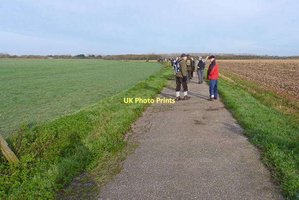 Photo 6"x4" Path across Vidle Van Farm Keyhaven c2011