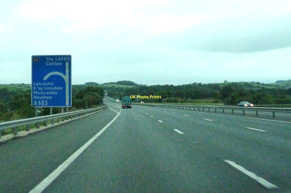 Photo 6"x4" Junction 34 on the M6, northbound Halton\/SD5064 c2011