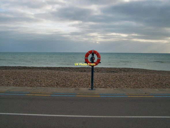 Photo 6"x4" Lifebuoy - Bognor Beach Bognor Regis c2011