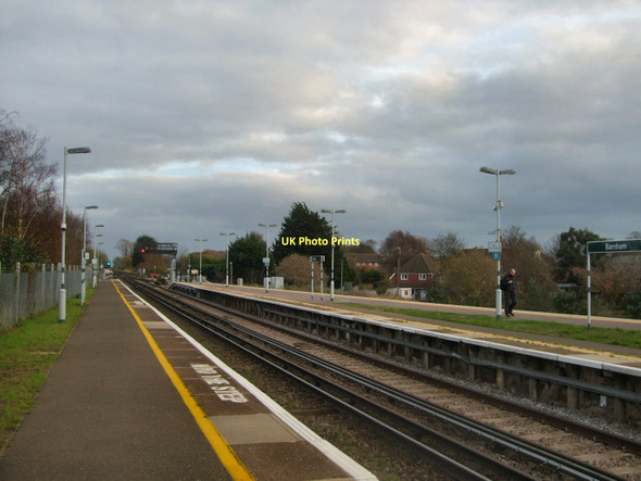 Photo 6"x4" Barnham Station looking east Barnham\/SU9604 c2011