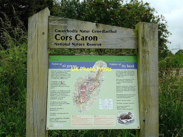 Photo 6"x4" Information board at Ystradmeurig, Ceredigion Ystradmeurig c2011