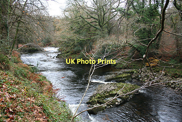 Photo 6"x4" Holne: at Horseshoe Falls Holne c2011