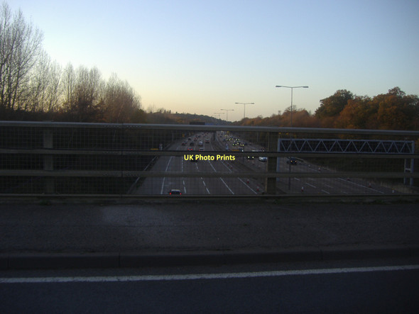 Photo 6"x4" The M25 from Horsley Road Downside\/TQ1058 c2011