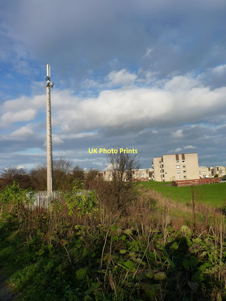 Photo 6"x4" Mobile phone mast Sighthill\/NT1971 c2011