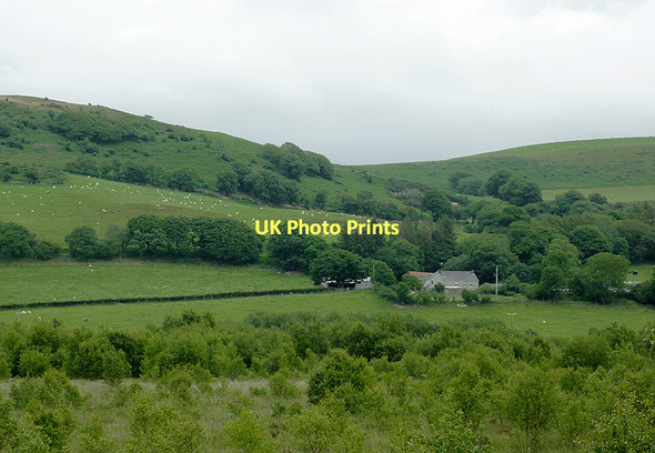 Photo 6"x4" Farm land south-west of Pontrhydfendigaid, Ceredigion Swyddffynnon c2010