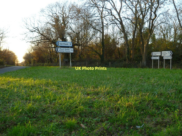 Photo 6"x4" Signs at the junction of Thicket Lane and the A285 Crockerhill\/SU9207 c2011