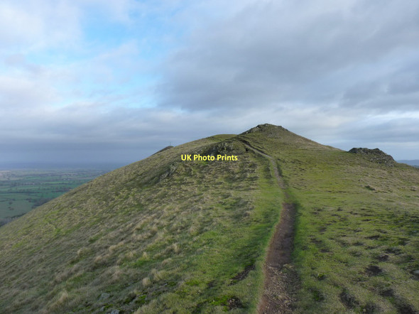 Photo 6"x4" Ridge path on the SW end of The Lawley Comley\/SO4896 c2011