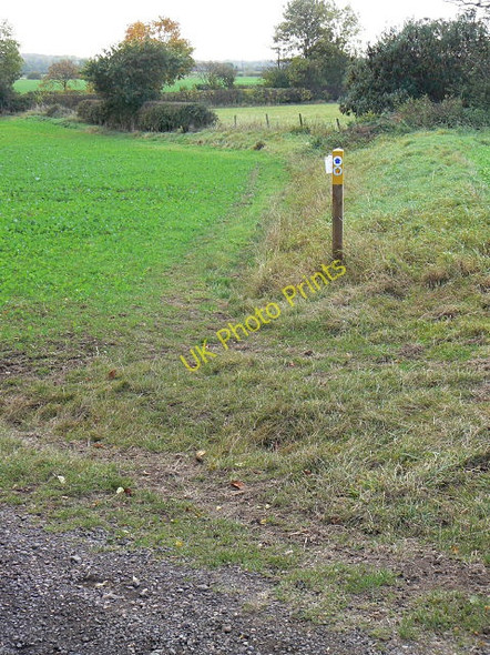 Photo 6"x4" Bridleway waymark Caythorpe\/SK6845 c2009