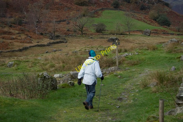 Photo 6"x4" Footpath junction at Oak Howe Chapel Stile c2009