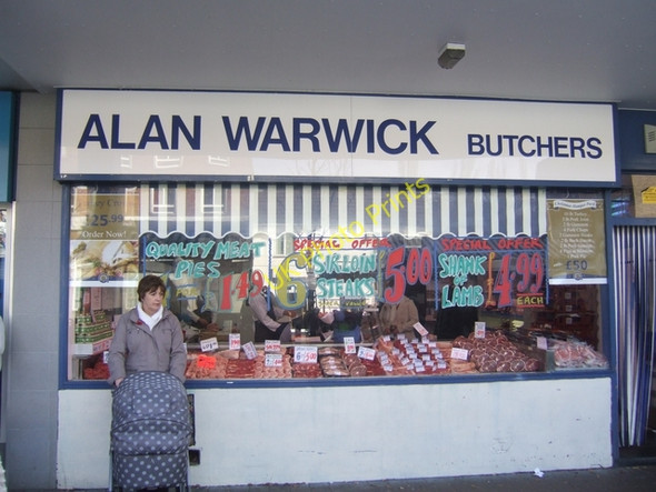 Photo 6"x4" Alan Warwick Butchers Wednesfield c2009
