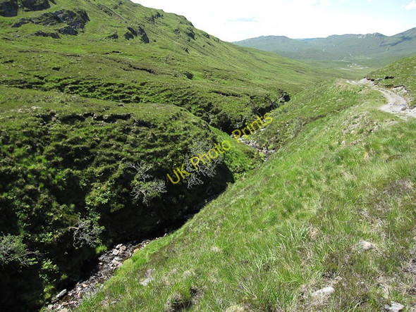 Photo 6"x4" Slight gorge along Allt Coire na Sorna Coire na Sorna c2009