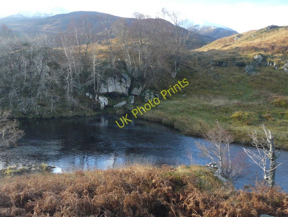 Photo 6"x4" Outcrop by the Garbh-uisge Garbh-uisge c2009
