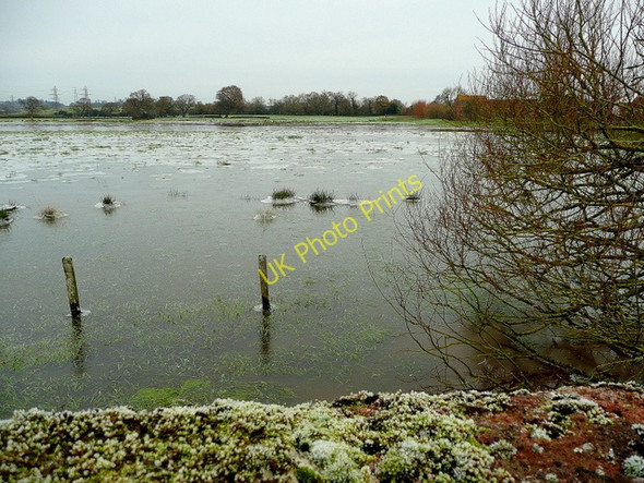 Photo 6"x4" Clyst floodplain 1 Clyst St Mary c2009