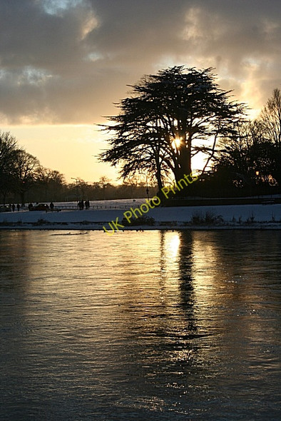 Photo 6"x4" Winter Sunset on the River Ness Inverness c2009