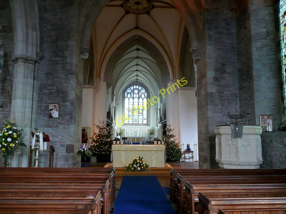 Photo 6"x4" St. Mary's Priory church, Abergavenny, interior Abergavenny\/Y Fenni c2009