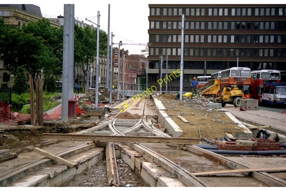 Photo 6"x4" Manchester:  Piccadilly Gardens Metrolink stop Manchester c1991