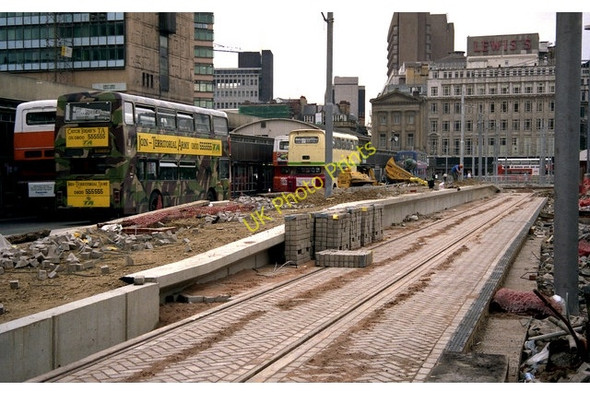 Photo 6"x4" Manchester:  Piccadilly Gardens Metrolink stop Manchester c1991 P1
