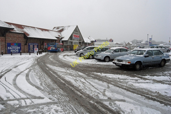 Photo 6"x4" Tesco car park, Barton Upon Humber Barton-Upon-Humber c2010