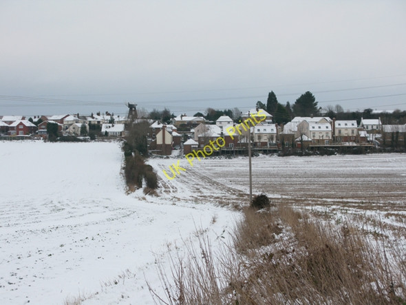 Photo 6"x4" Houses at Heronden View, Eastry, from byway Buttsole c2010